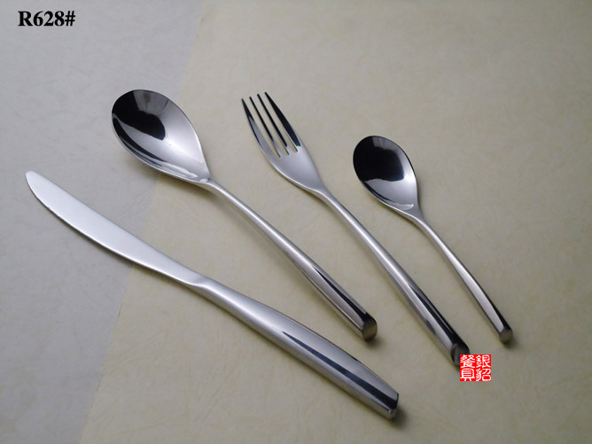 供应【银貂】R628系列出口高级不锈钢西餐刀叉 牛排刀叉