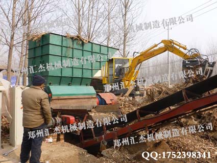 广东东莞HJ-6000型树墩破碎机,树墩粉碎机,树根破碎机