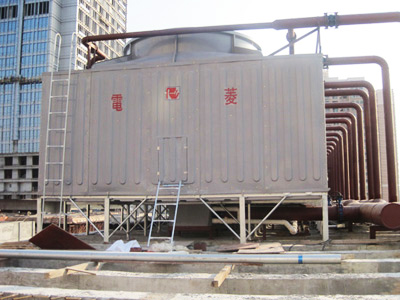 冷水机专用冷却塔-横流式方形冷却塔-菱电牌方形冷却塔工厂