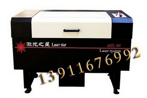 北京皮衣箱包激光雕花切割机HZL-90