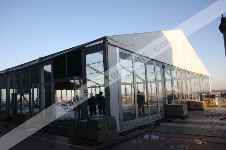 玻璃墙体篷房出租，玻璃墙体帐篷租赁，玻璃墙体大帐篷